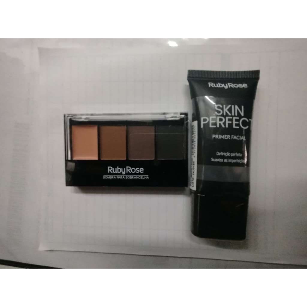 Ruby Rose Sombra Para Sobrancelha + Ruby Rose skin perfect primer facial