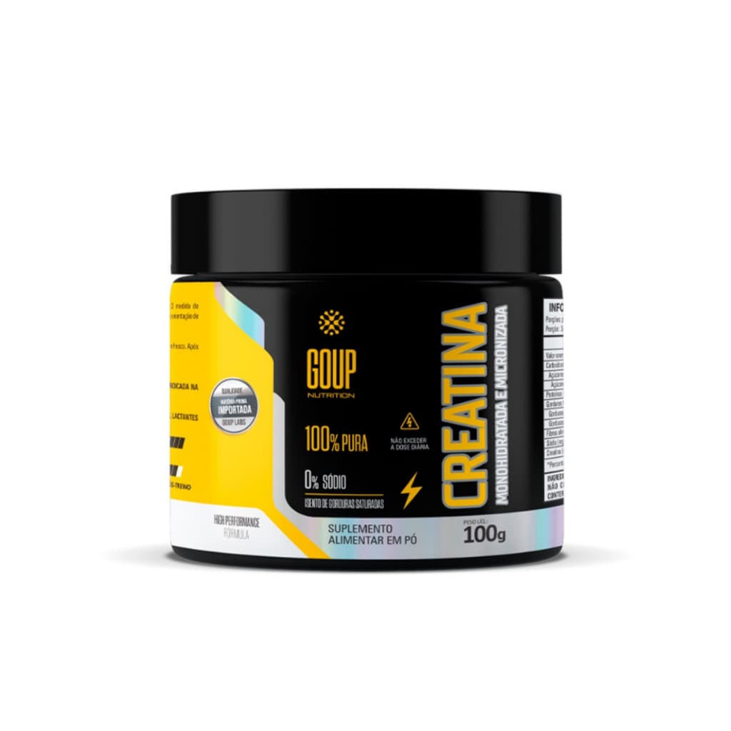 Creatina Monohidratada Pote 100g - GoUP Nutrition