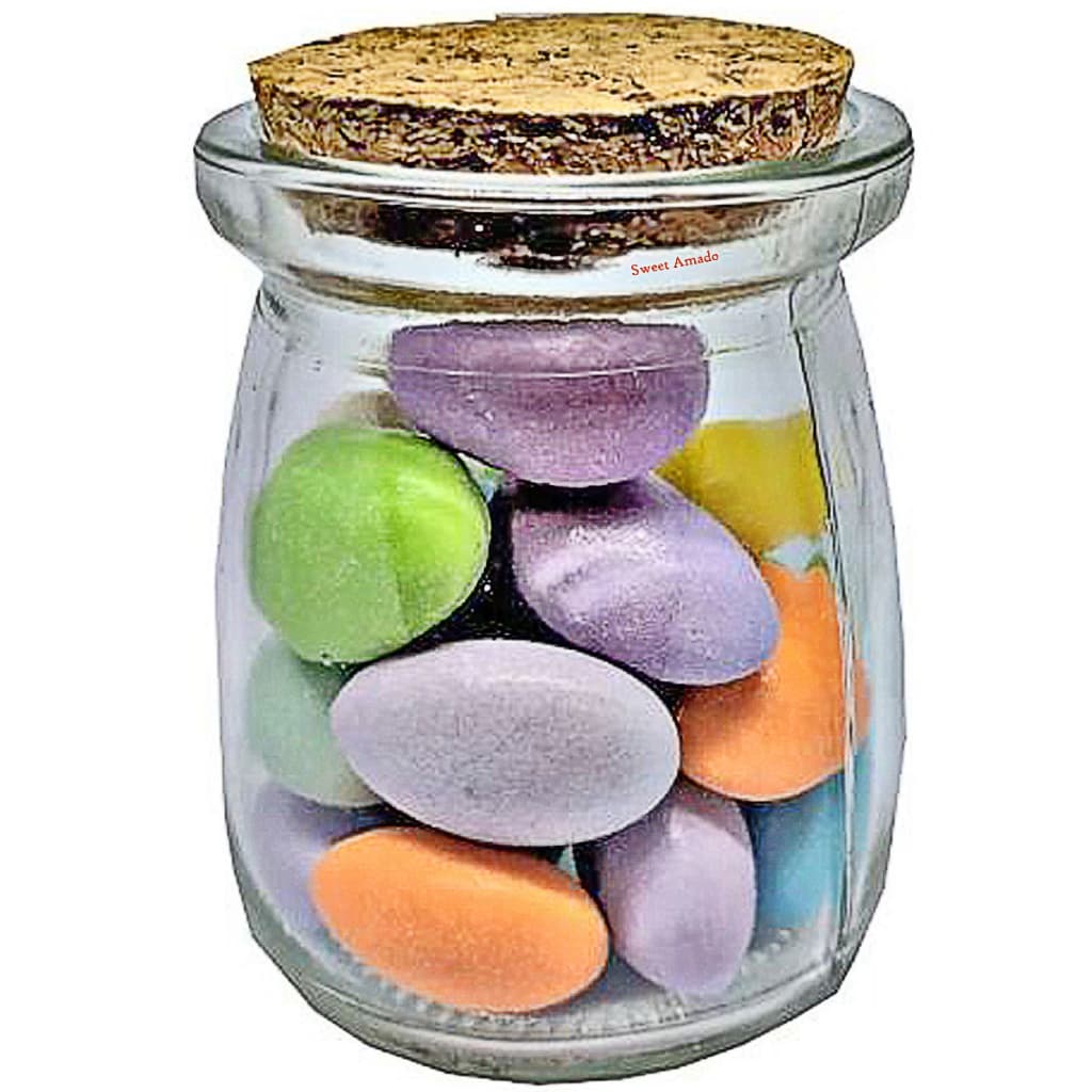 10 Potes de Vidro com Tampa de Cortiça 100ml para Organização de Temperos