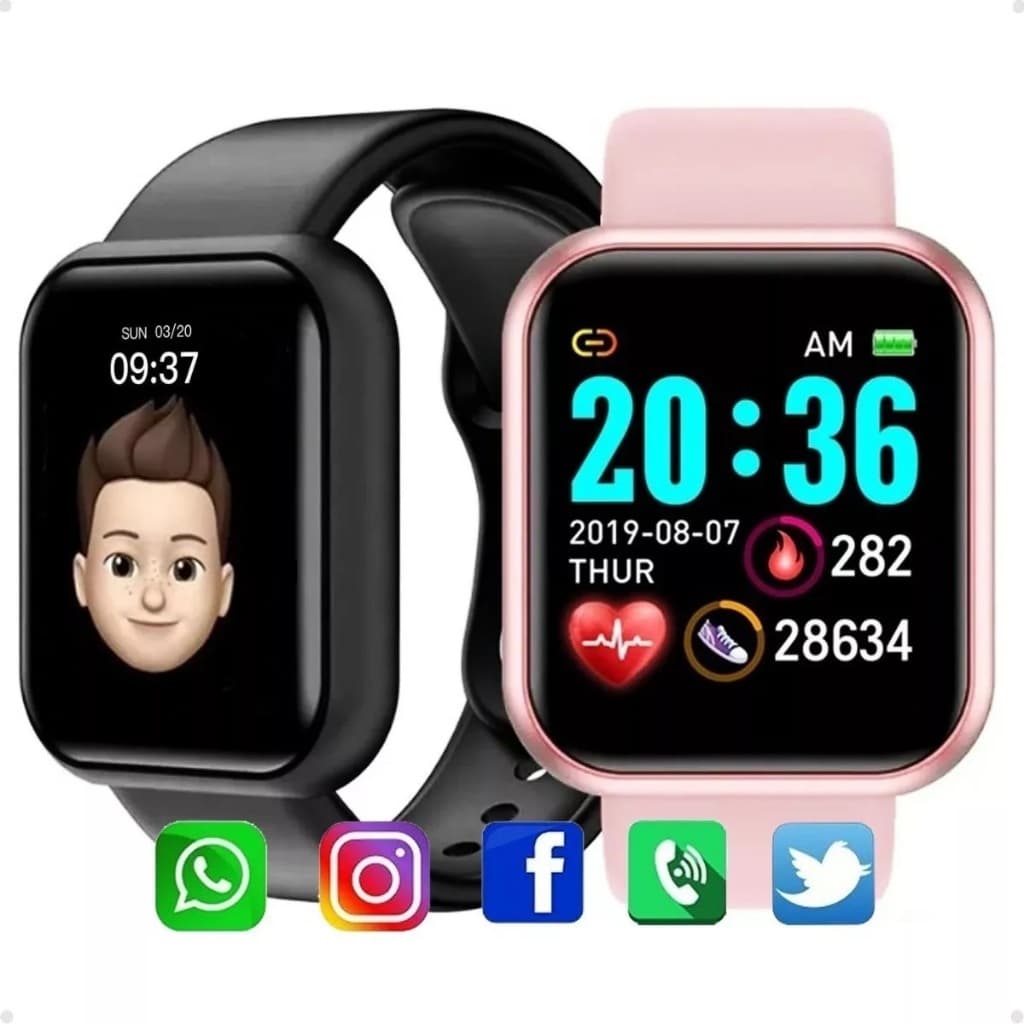 Relógio Smartwatch Android Ios Inteligente D20 Bluetooth Nfe