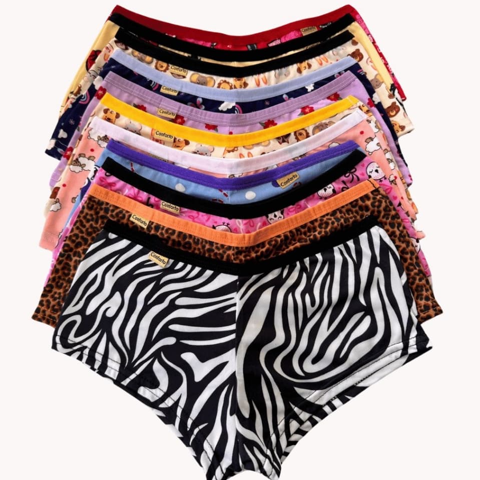 Kits Short Feminino Sensual Na Promoção Tecido Macio Para Dia a Dia