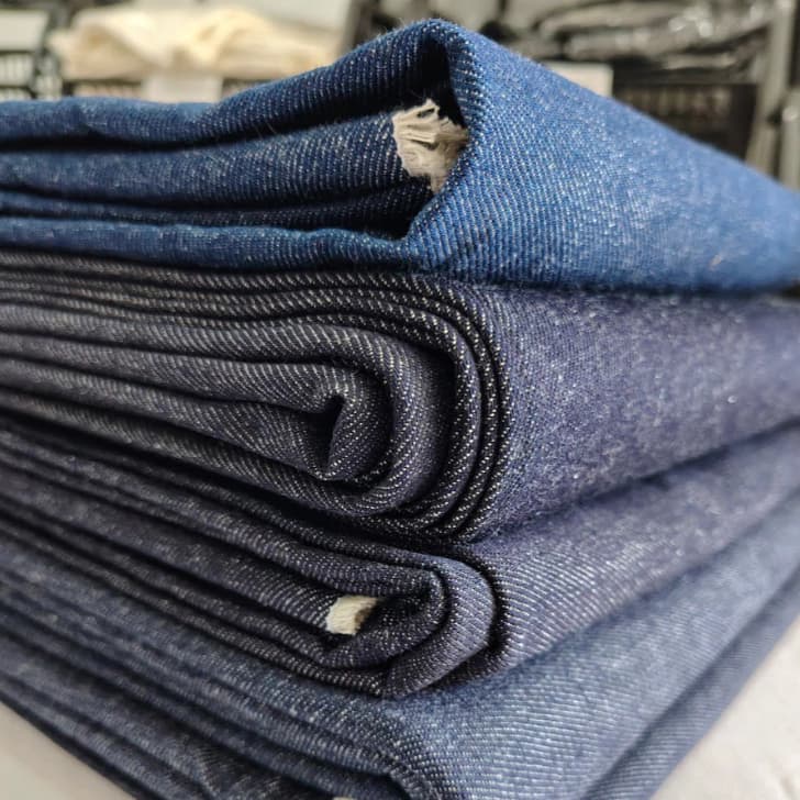 Tecido Jeans Retalhos Jeans 1KG/2KG/3KG serve para Tapetes, bolsas, sacolas, Bermudas, calças 100% algodão