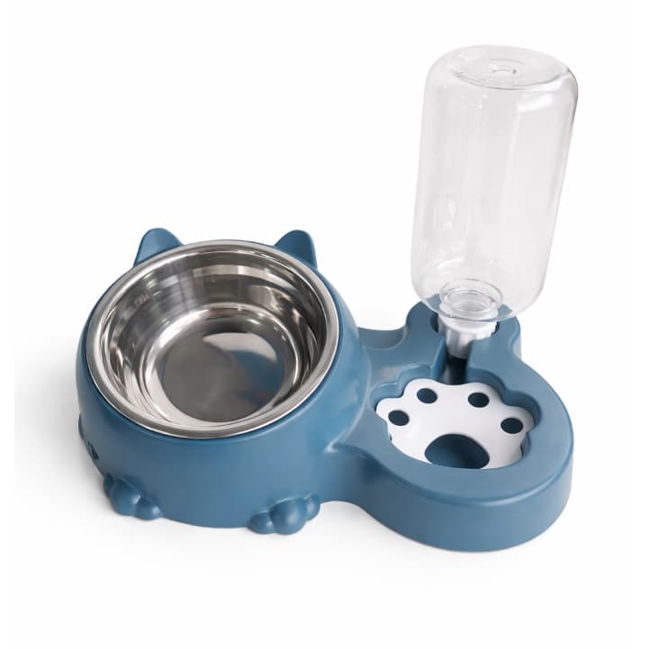 Comedouro e Bebedouro Pet Duplo Automático Para Gatos e Cão 500ml - ENVIO IMEDIATO