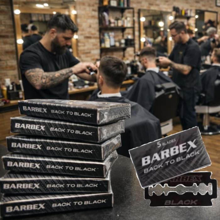 Lamina para barbear Barbex cartela com 6 caixinhas ou menos