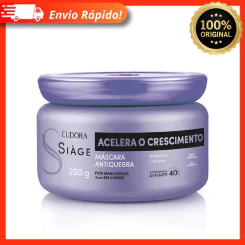 Máscara Capilar Siàge Eudora 250g – Anti-Queda e Crescimento Acelerado