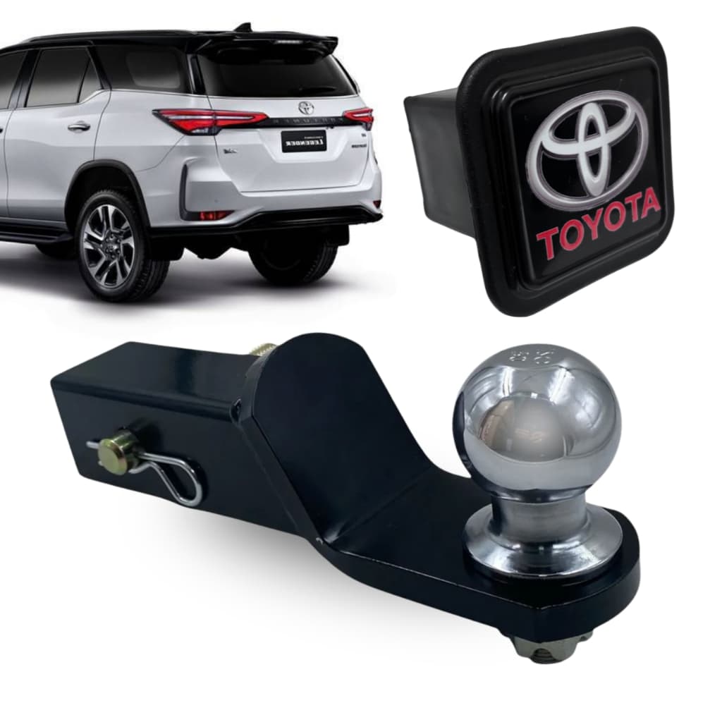 Ponteira Engate Removível Toyota Sw4 Encaixe 5x5cm Aço Resistente Com Tampão Personalizado Sw4