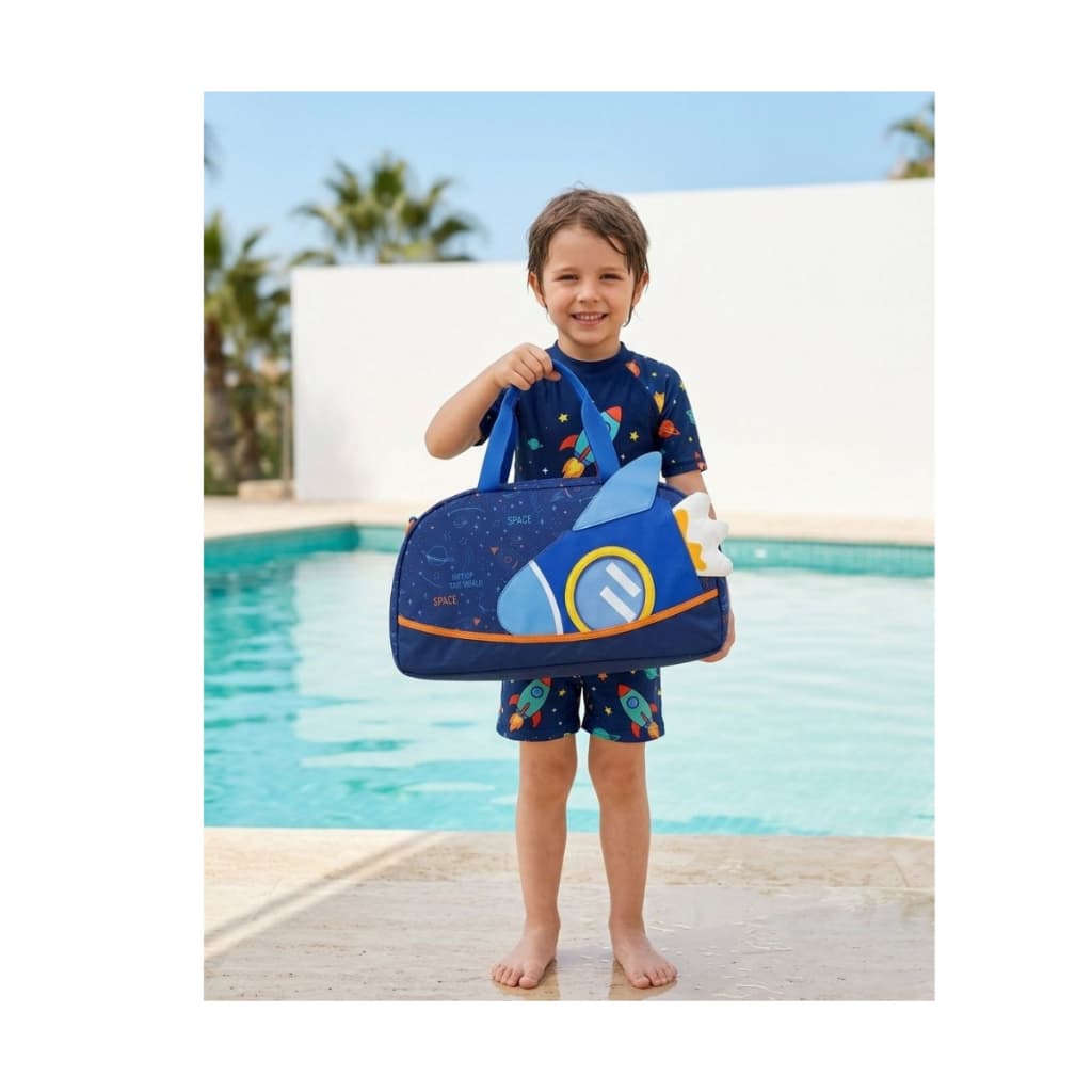 Bolsa mala infantil academia natação viagem  Bolsa Mala Maternidade personagens pernoite Cabe roupas