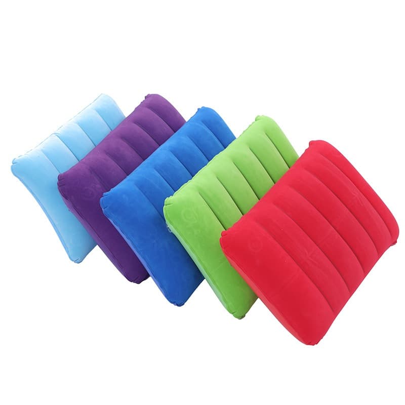 Kit 2 Almofada Inflável Macia Viagem Avião Carro Conforto Travesseiro Soft