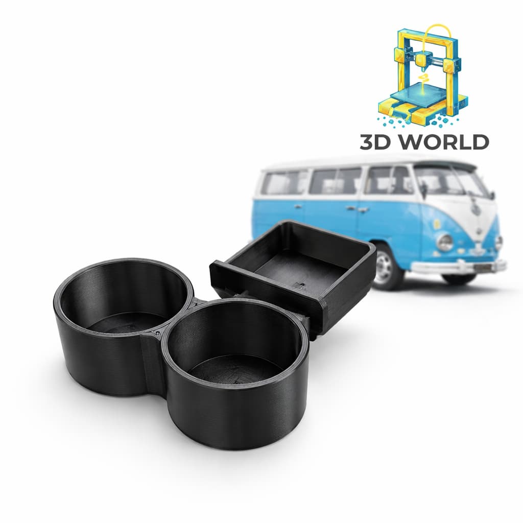 Porta copos e latas duplo para VW VolksWagen Kombi