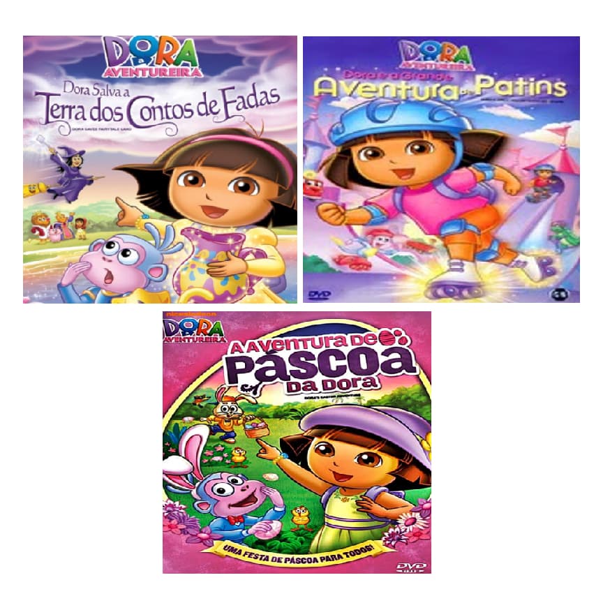 Dvds Dora Aventureira 3 Dvds - Promoção
