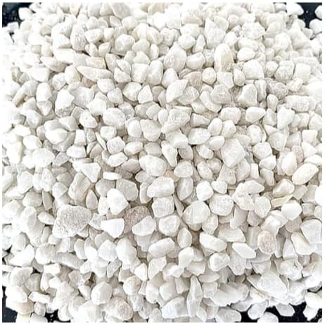Pedrinha Branca De Jardim 1/ 2/3 kg Tamanho Nº 1 Mini Pedrisco Cascalho Branco Vasos Plantas Suculentas Aquario
