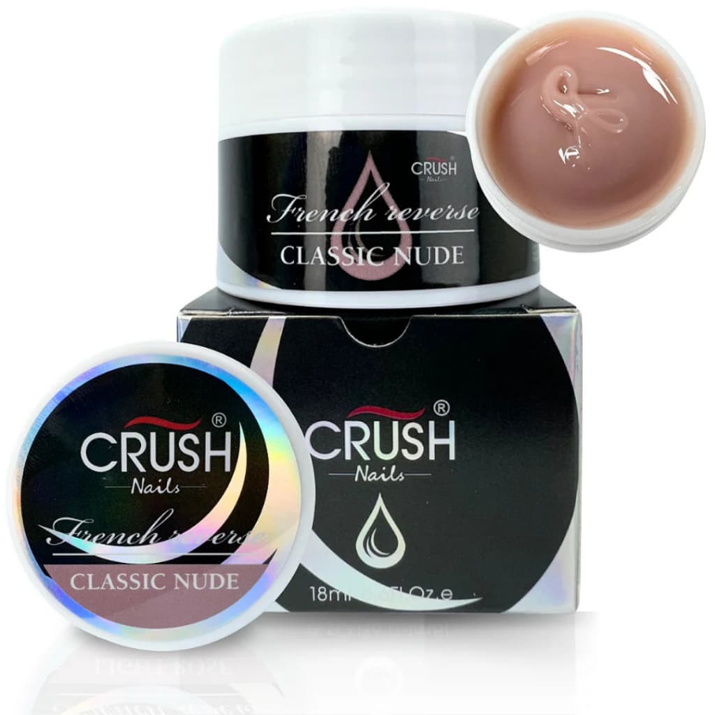 Gel Alongamento Unhas Crush 18ml Led Uv Construtor Duravel Clear 1 / 3 / 5 Unidades Pink Classic