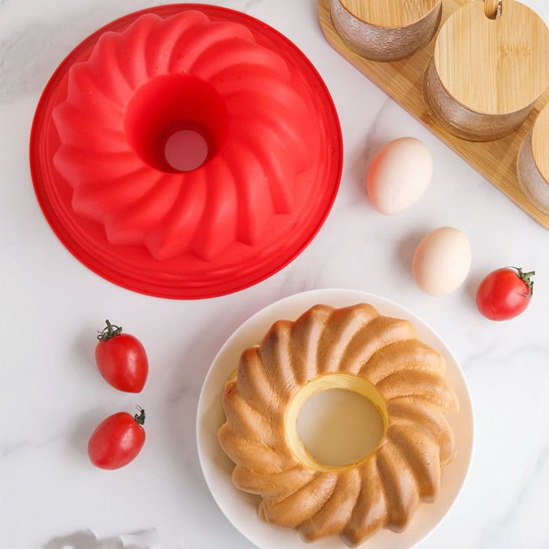 Forma de silicone antiaderente 24cmx10cm ideal  para assar Bolos tortas pudim gelatina