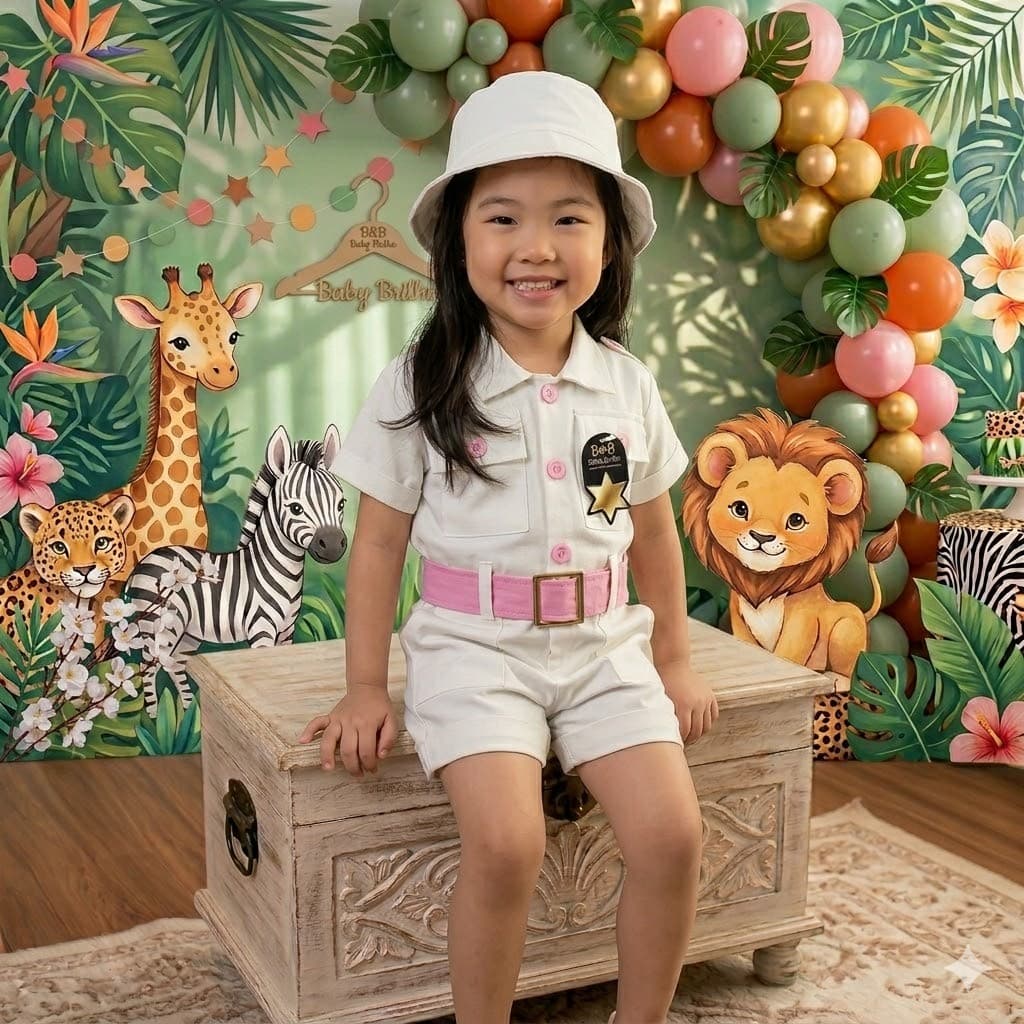 Fantasia Caçadora da Floresta Fantasia Menina Safari Roupa Safari Menina