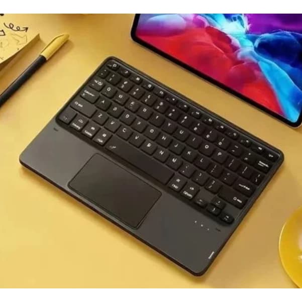 Teclado Bluetooth Sem Fio Com Touch Para Celular Tablet Laptop Android iOS Windows