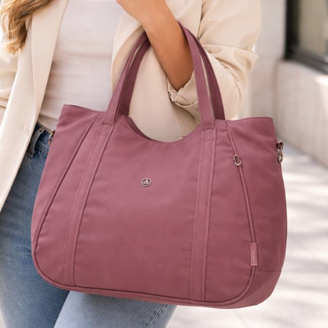 Bolsa de Ombro Feminina Casual Transversal Grande Impermeável em Nylon