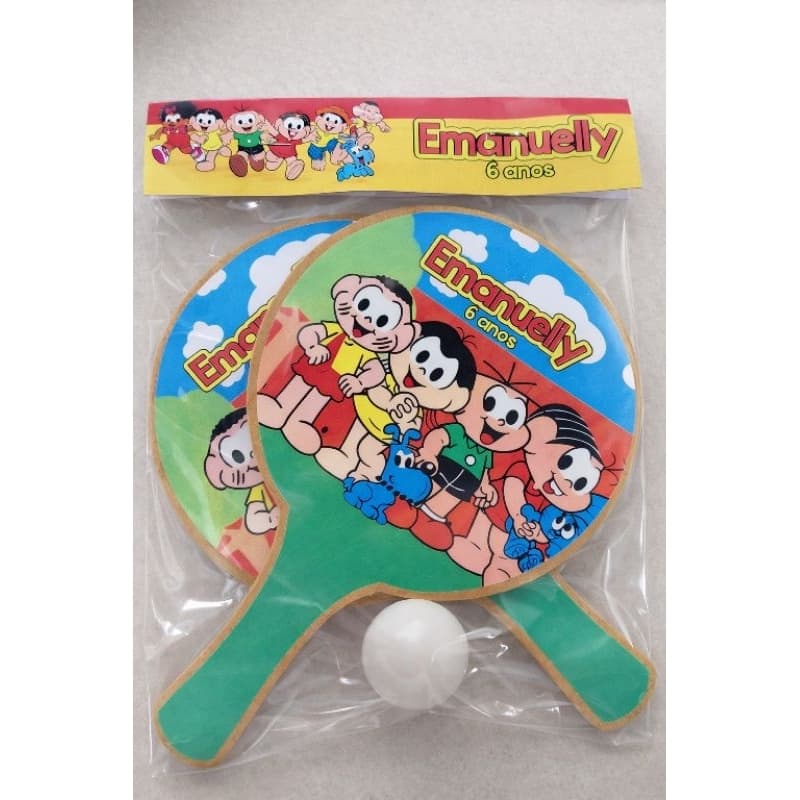 Raquetes Ping-Pong Tênis de mesa Personalizada para Lembrancinhas de Aniversários tamanho oficial