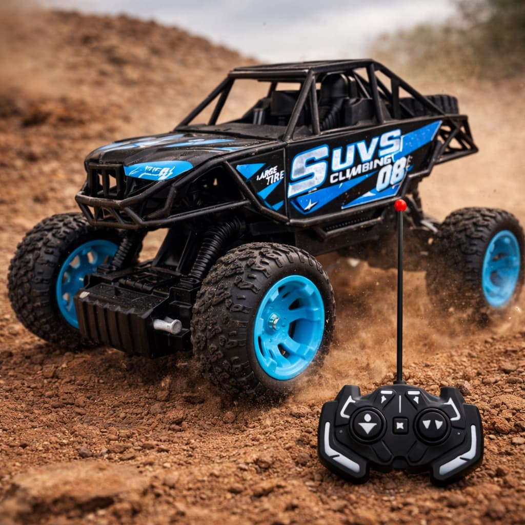 Carrinho Controle Remoto 4x4 Recarregável Off Road Monster Truck Ligeiro