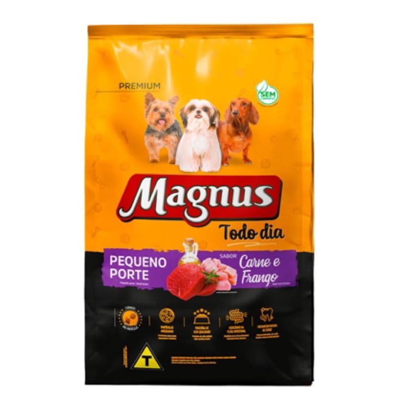 Magnus Todo Dia Porte Pequeno 10kg - Ração Para Cães Adultos
