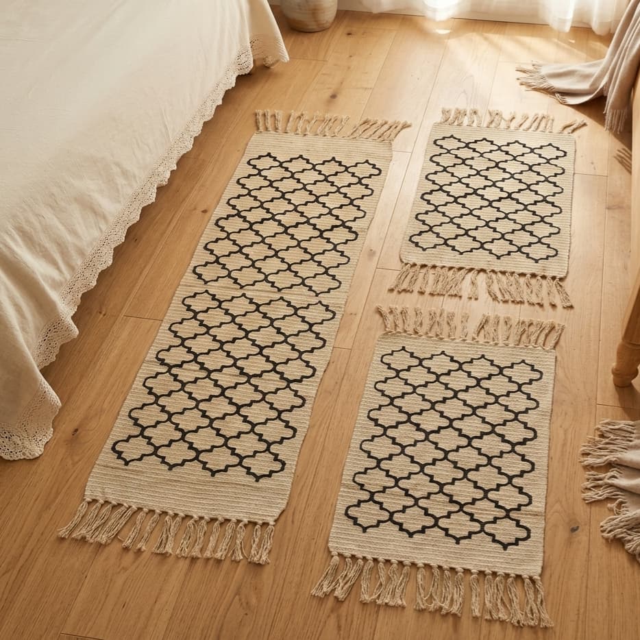 Kit Passadeira 3 Peças Cozinha Geométrica Decoração Casa Excelente Qualidade Tecido Grosso