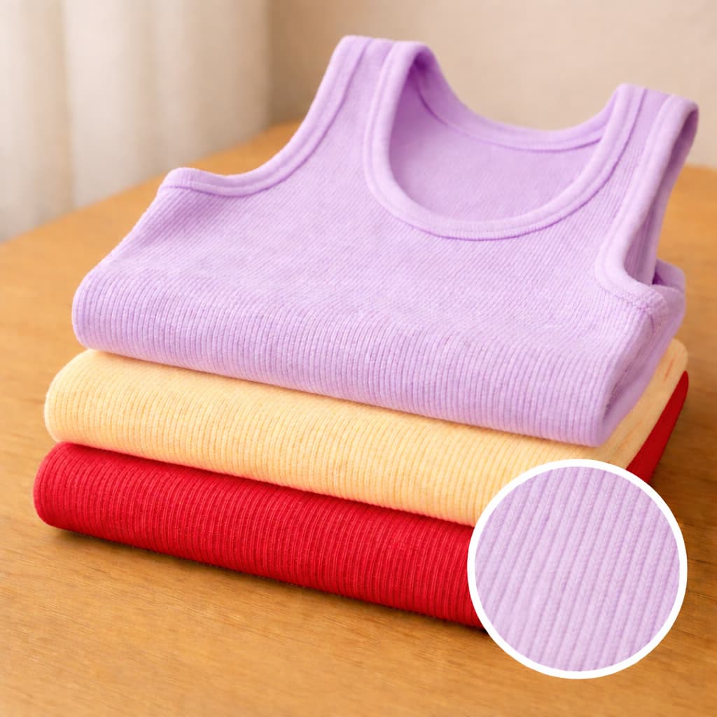 Kit 3 Regata Canelada Feminina Lisa Blusa Básica Camiseta Casual