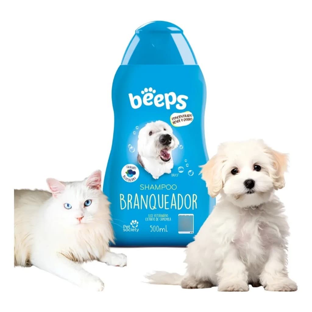 Shampoo Branqueador Para Cachorro E Gatos Beeps Pet Society