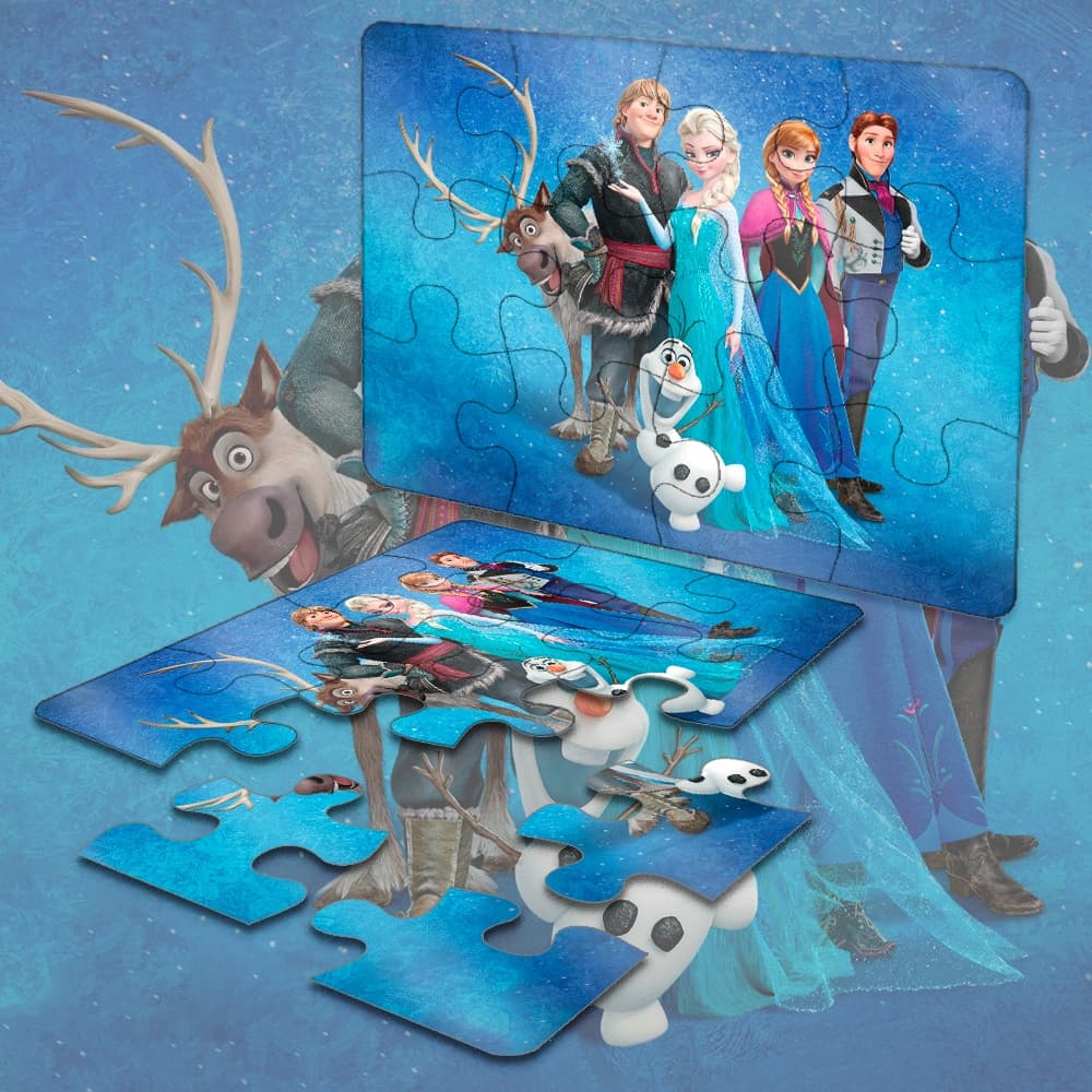 Quebra-Cabeça Jogo Infantil Mimo Aniversario Educacional Pedagógico 12 peças - FROZEN