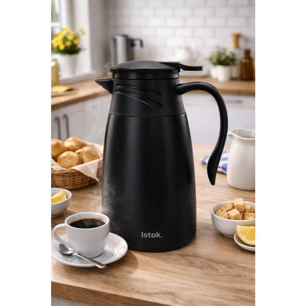 Garrafa Térmica Roma 1 Litro Café Chá Alta Durabilidade Conserva Quente/Frio Sortida Resistente