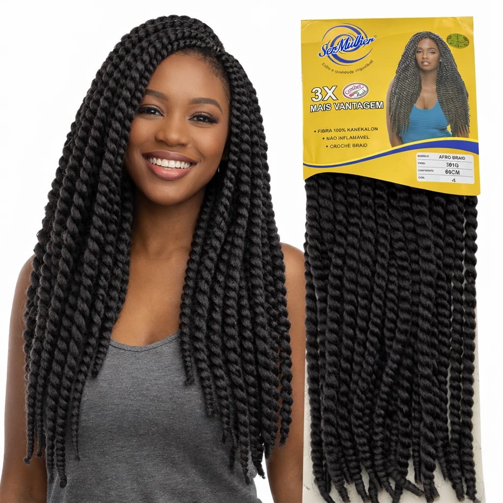 Cabelo TWIST  Ser Mulher - Afro Braid - Crochet Braids