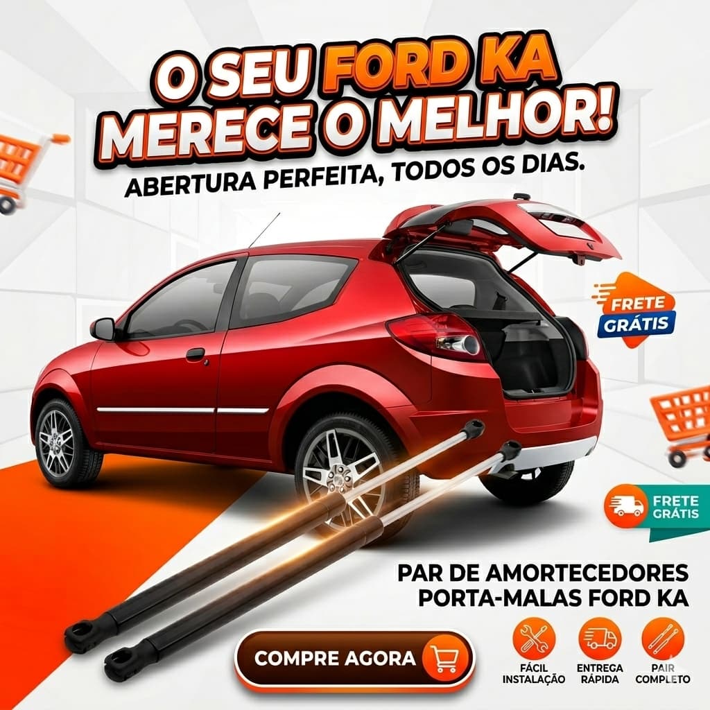 Amortecedor Porta Mala Ford Ka Hatch 2008 a 2011