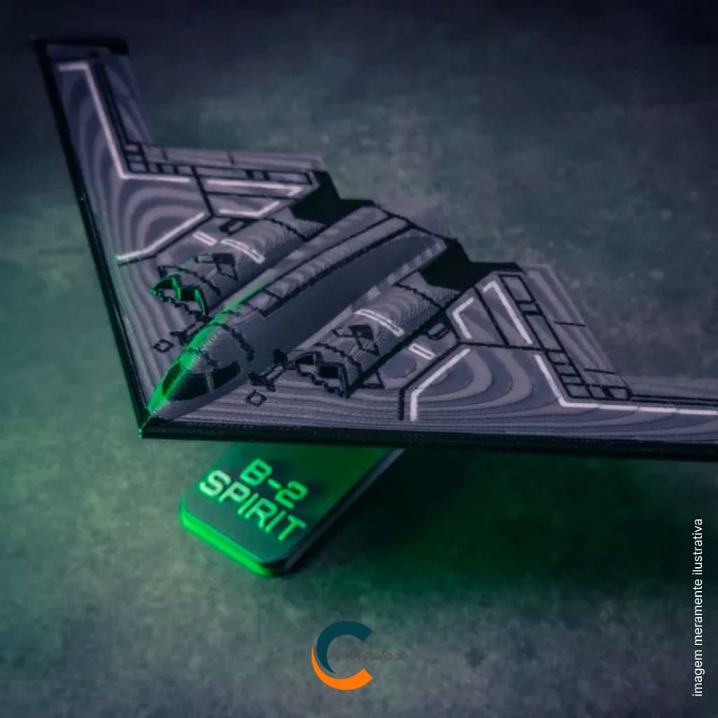 Maquete de Avião Decorativo e Colecionável Decorative Plane B-2 SPIRIT