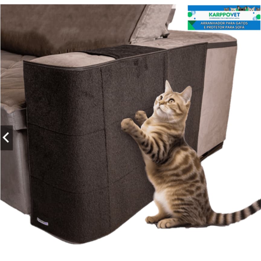 Arranhador Protetor de Sofá e Arranhador para gato para o braço lado ESQUERDO do sofá, uma Peça