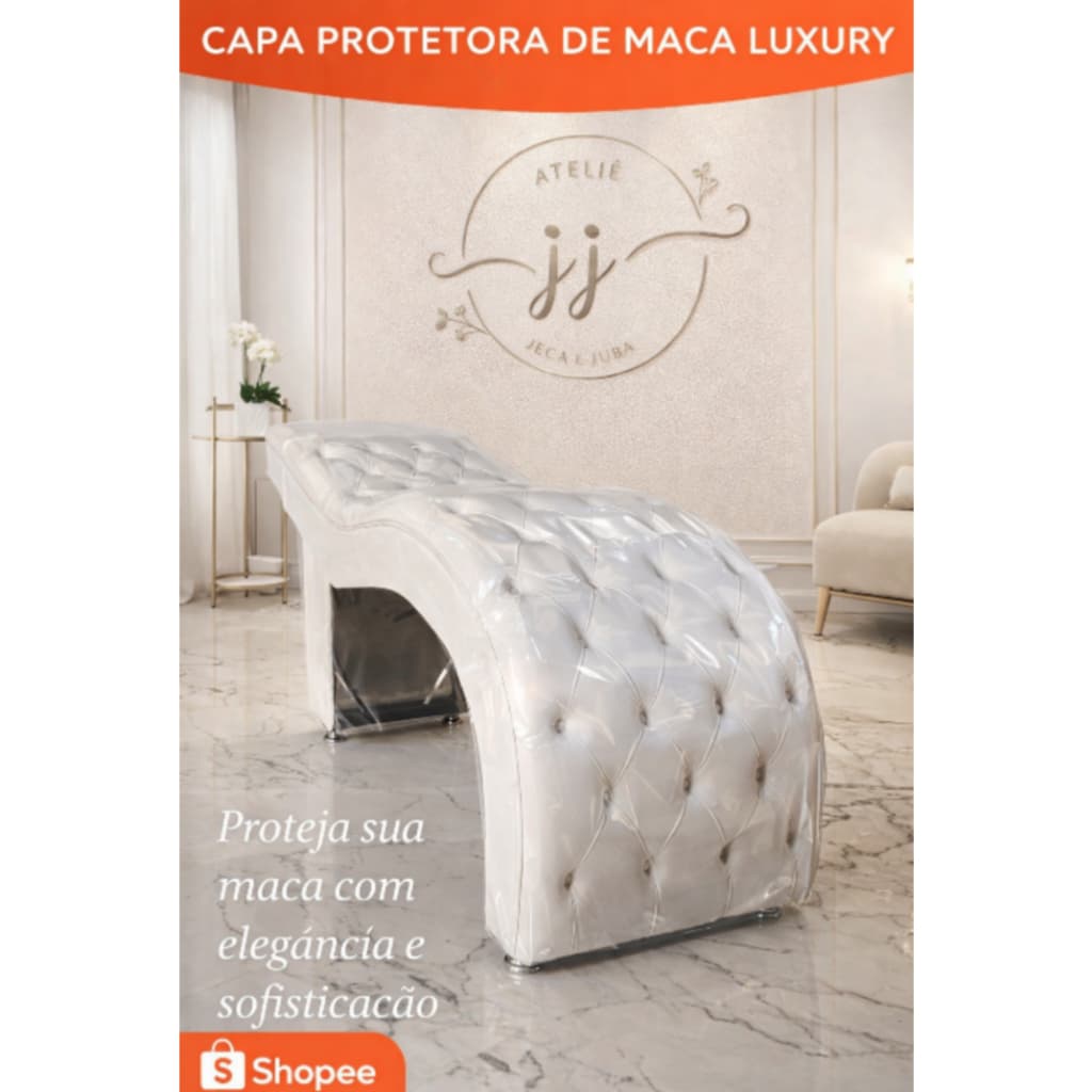 Capa Protetora Transparente Sob Medida para Maca capitone Estética Luxury | Ajuste Perfeito Profissional estética luxury