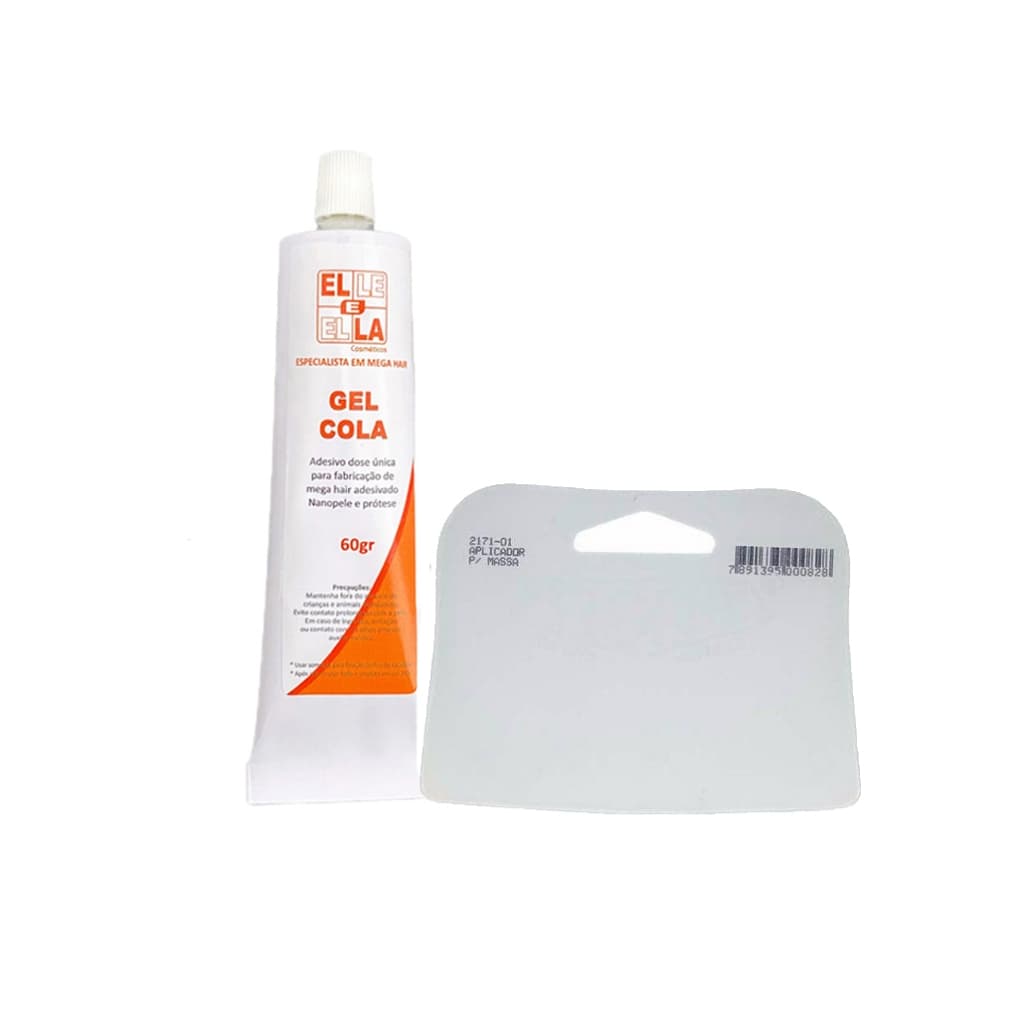 Gel Cola Para Fabricação De Mega Hair 60g + Espátula