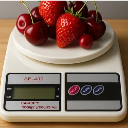 Balança Digital De Cozinha Multiuso Capacidade 10Kg Branco