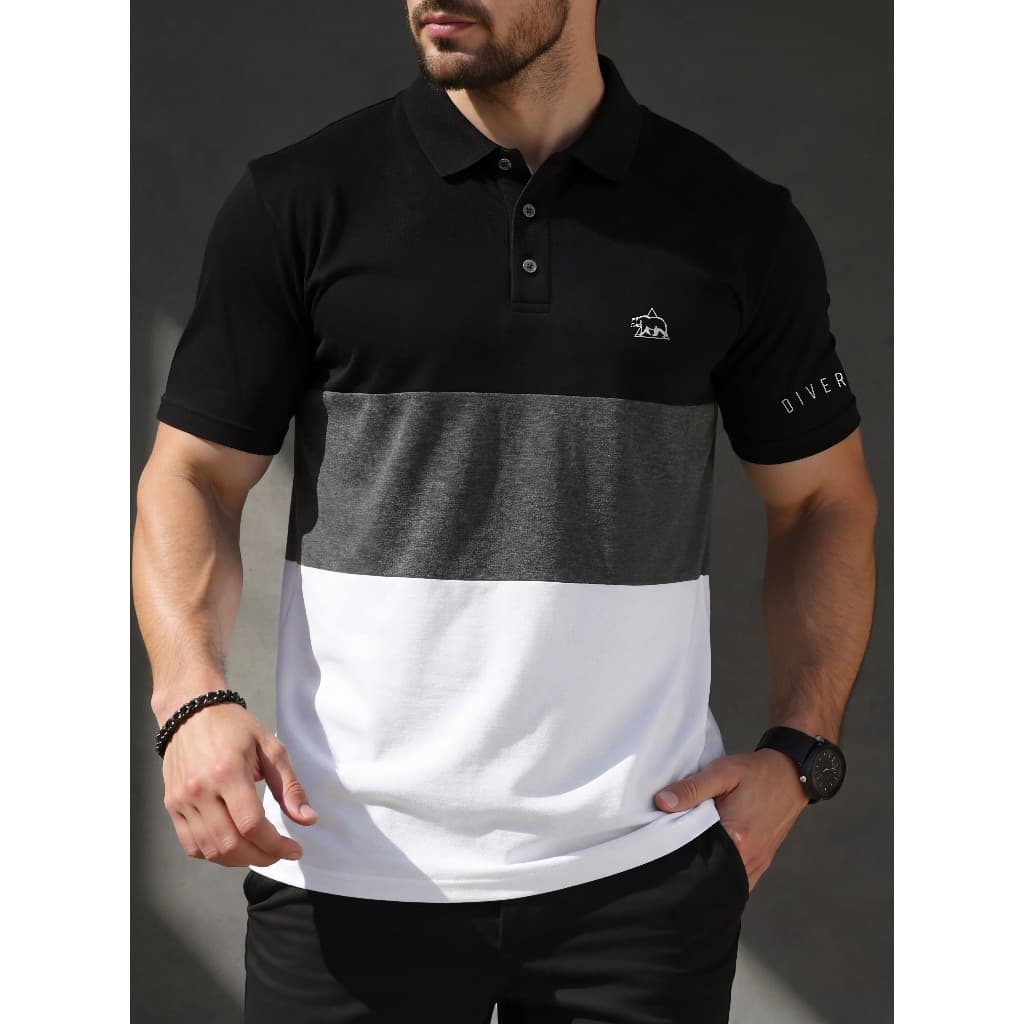 Camiseta Masculina Polo Minimalista Diverse Camisa Manfinity Piquet