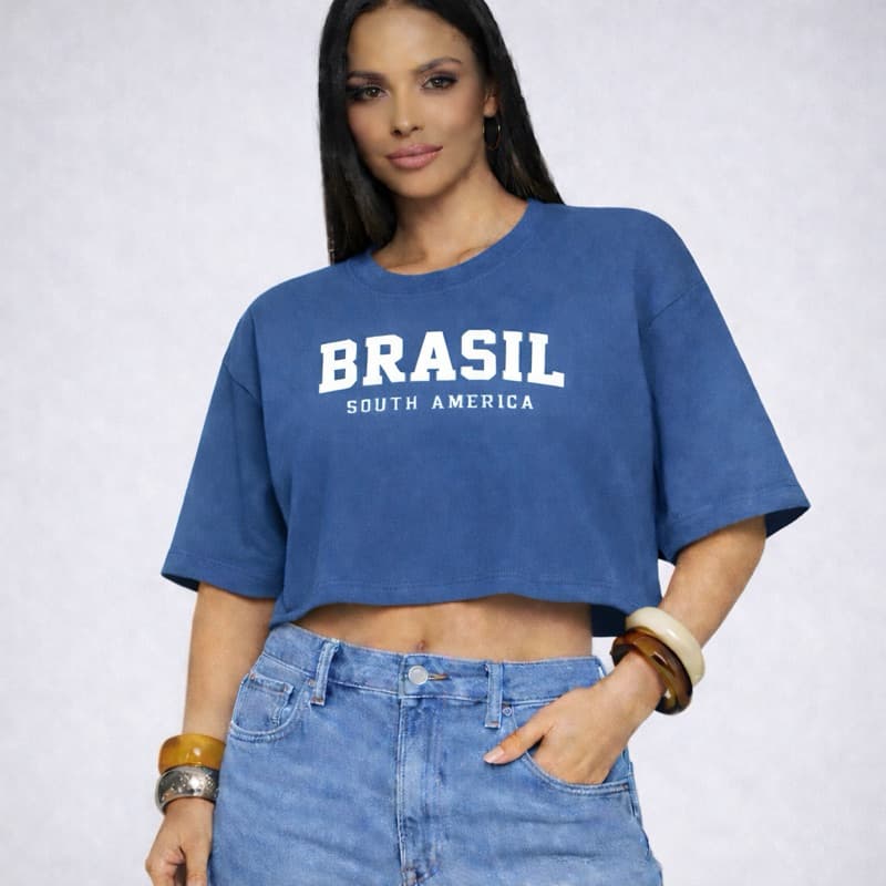 Cropped Brasil – Estilo Casual com Atitude 🇧🇷