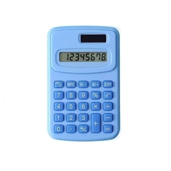Mini Calculadora Portátil com Display LCD de 8 Dígitos Varias Cores