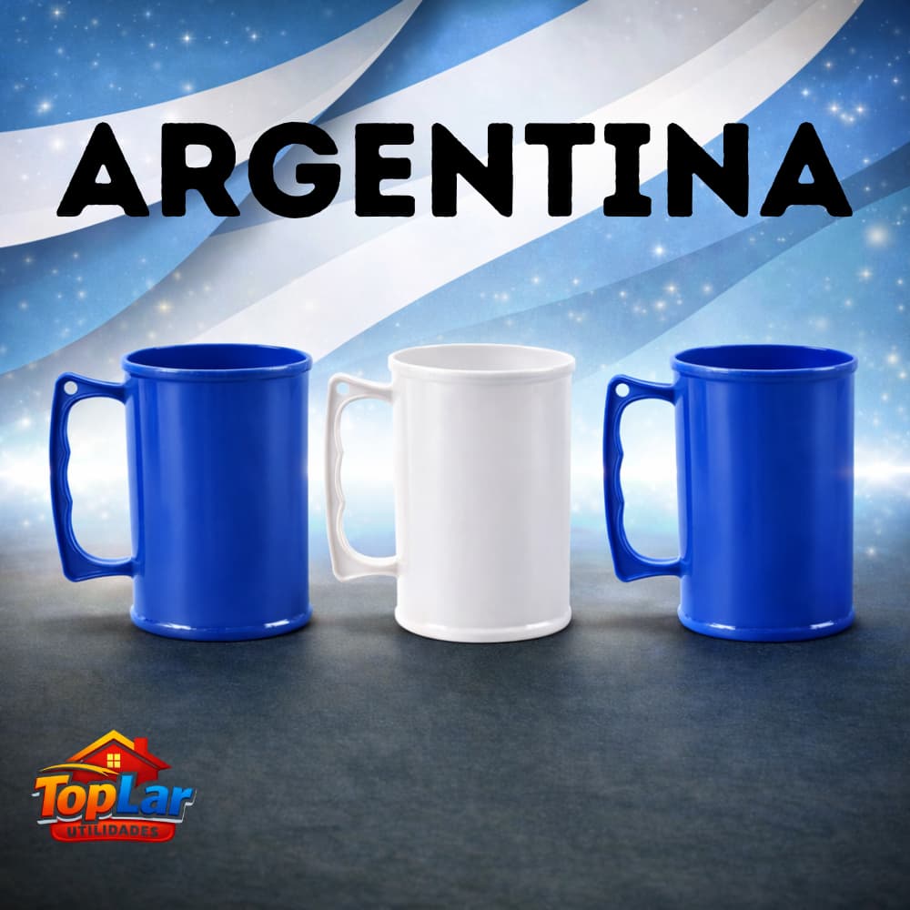 Kit 30 caneca de Chopp COPA DO MUNDO Argentina acrílica
