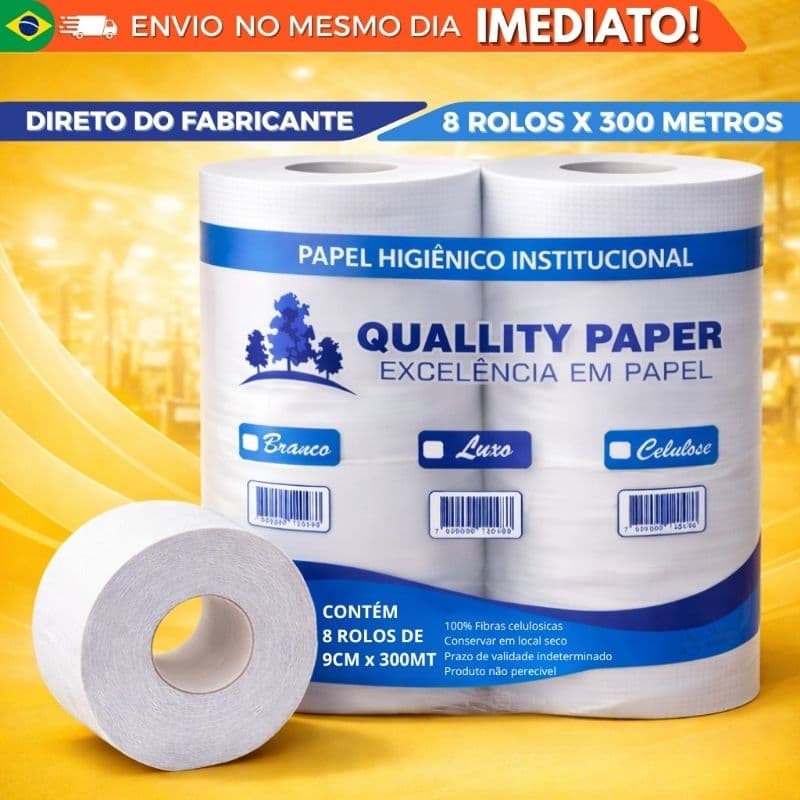 Higienico 8 rolão Institucional Papel Grande32
