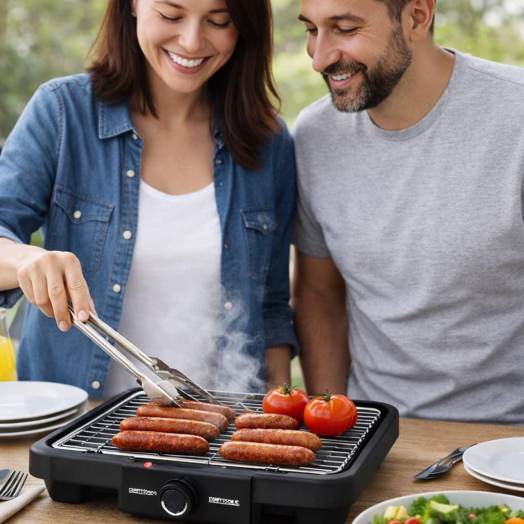 Churrasqueira Elétrica Grill Sem Fumaça Assa Carne Frango 2000