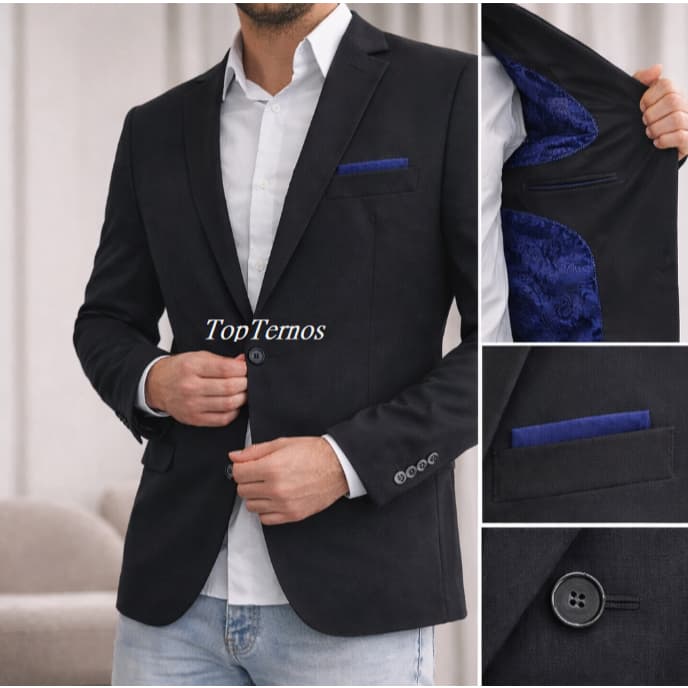 Terno Masculino Slim Oxford com Caimento Perfeito Tecido Premium de luxo Alto Padrão
