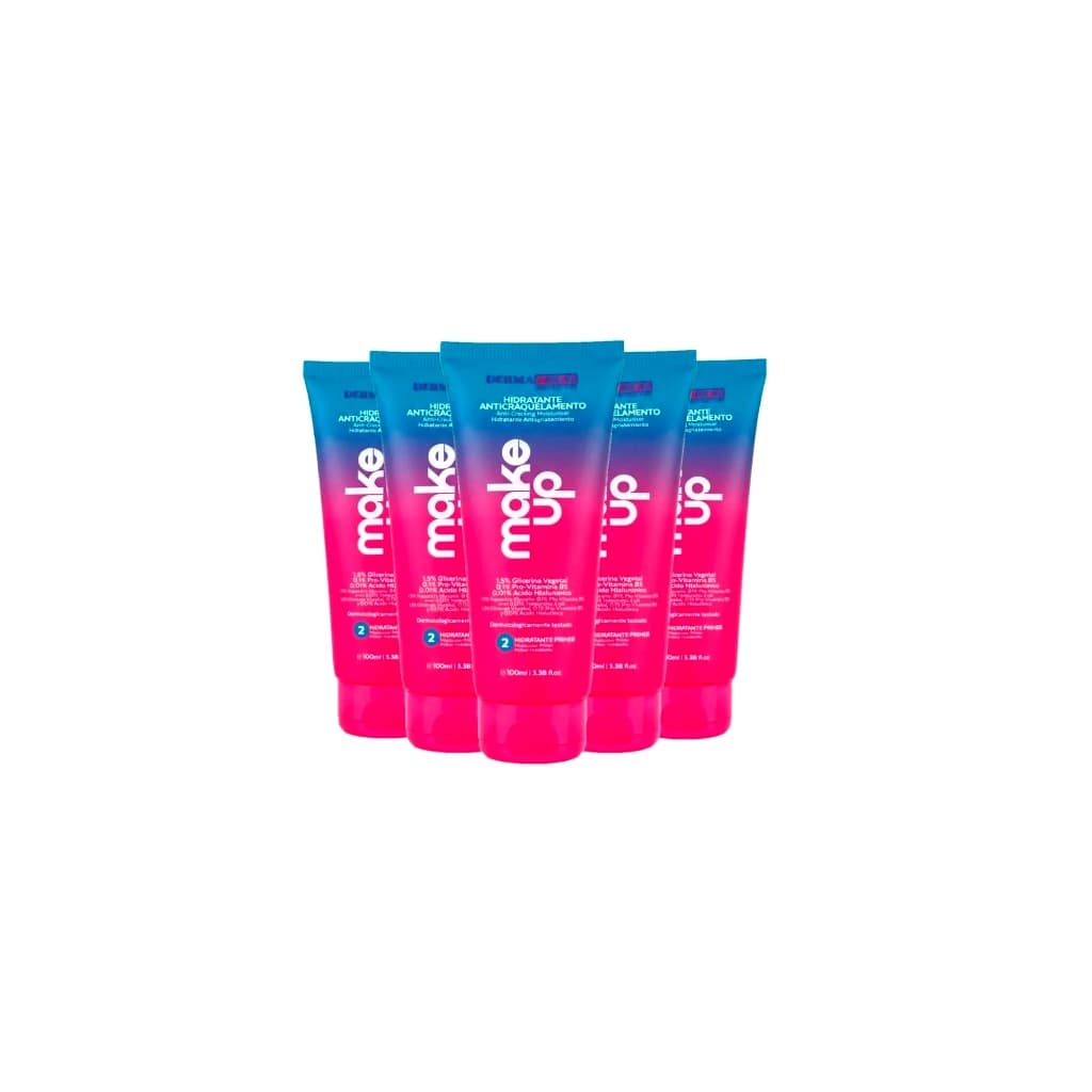 Hidratante Facial Primer Anticraquelamento Make Up - Kit C/ 6un - Dermachem - 100g