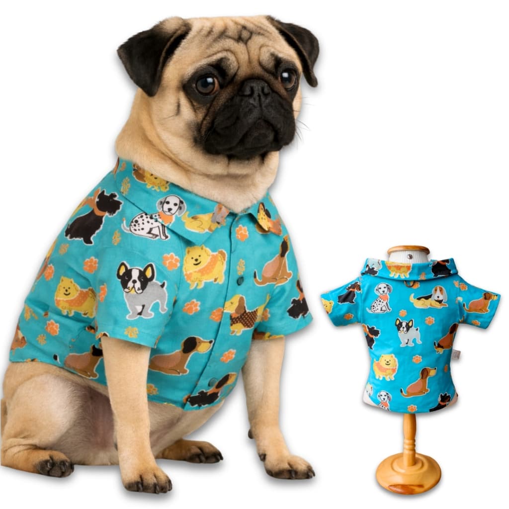 Camisa Pet Roupinha de Cachorro Roupa para Cães Estampada Pequeno Porte