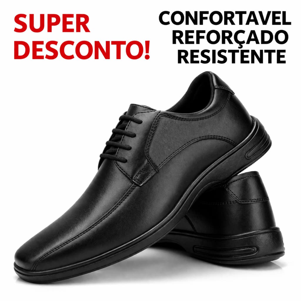 Tênis Masculino Sapatênis Social Casual Sintético Premium Confortável Macio Trabalho Promoção - Envio Imediato