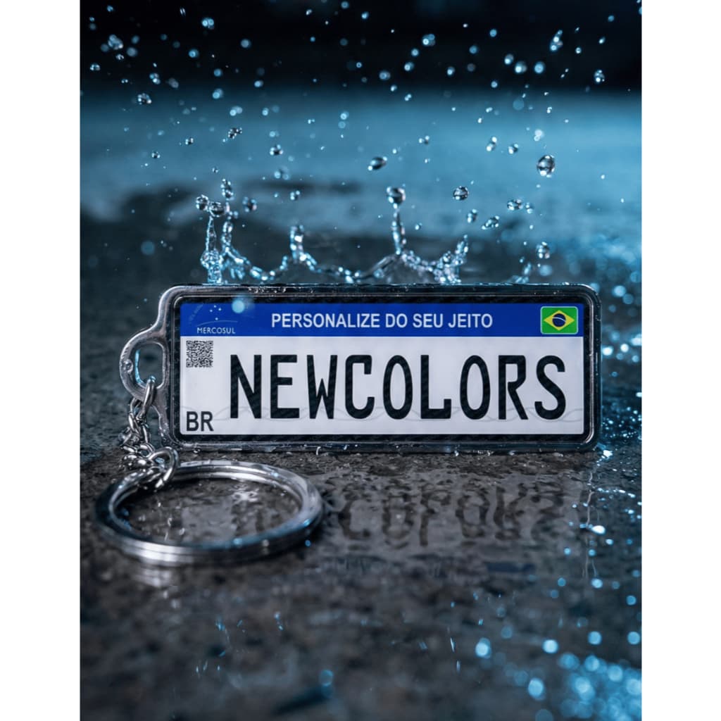 10 Chaveiros Placa Carro Personalizado Chaveiro Metal Personalizado Chaveiro Placa Mercosul Chaveiro Brinde Presente