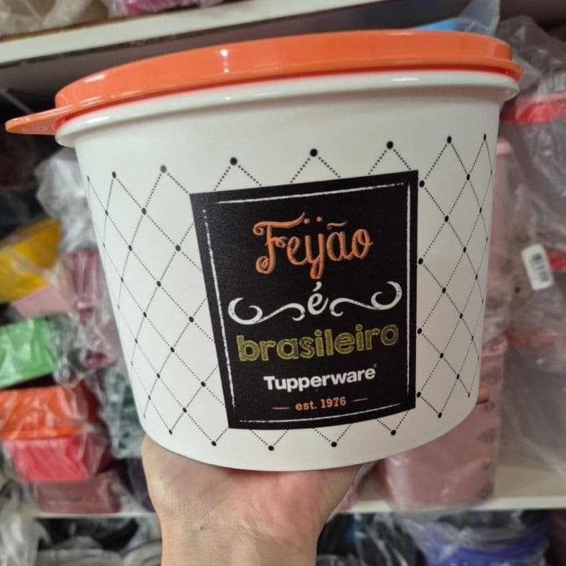 caixa Feijão Bistrô Tupperware 2.4l