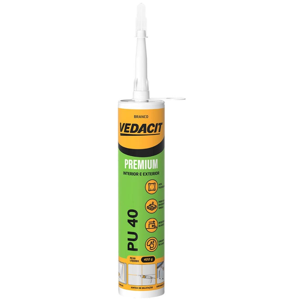 Selante Premium PU 40 Cartucho 400g Branco Vedacit