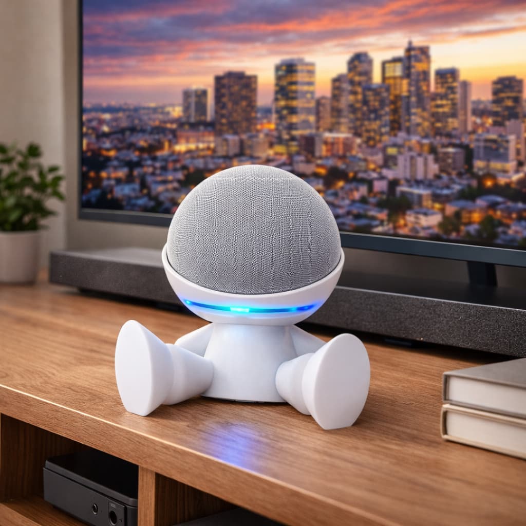 Suporte para Echo Dot 4 e 5 Alexa Robo Sentado Traje Espacial