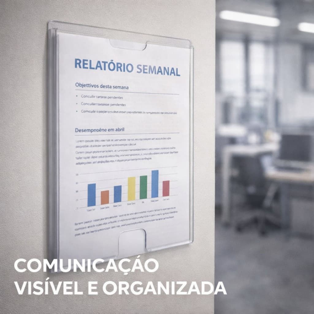 Display A4 Porta Documento Transparente Quadro Aviso Parede Escritório Recados Agenda
